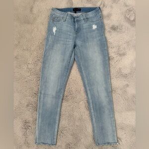 Celebrity Pink Light Blue Distressed Jeans